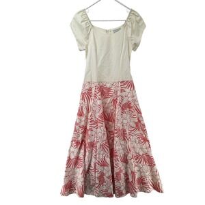 T & L Muumuu‎ Factory Dress Womens 3 / 4 Floral Hibiscus Made Hawaii Midi